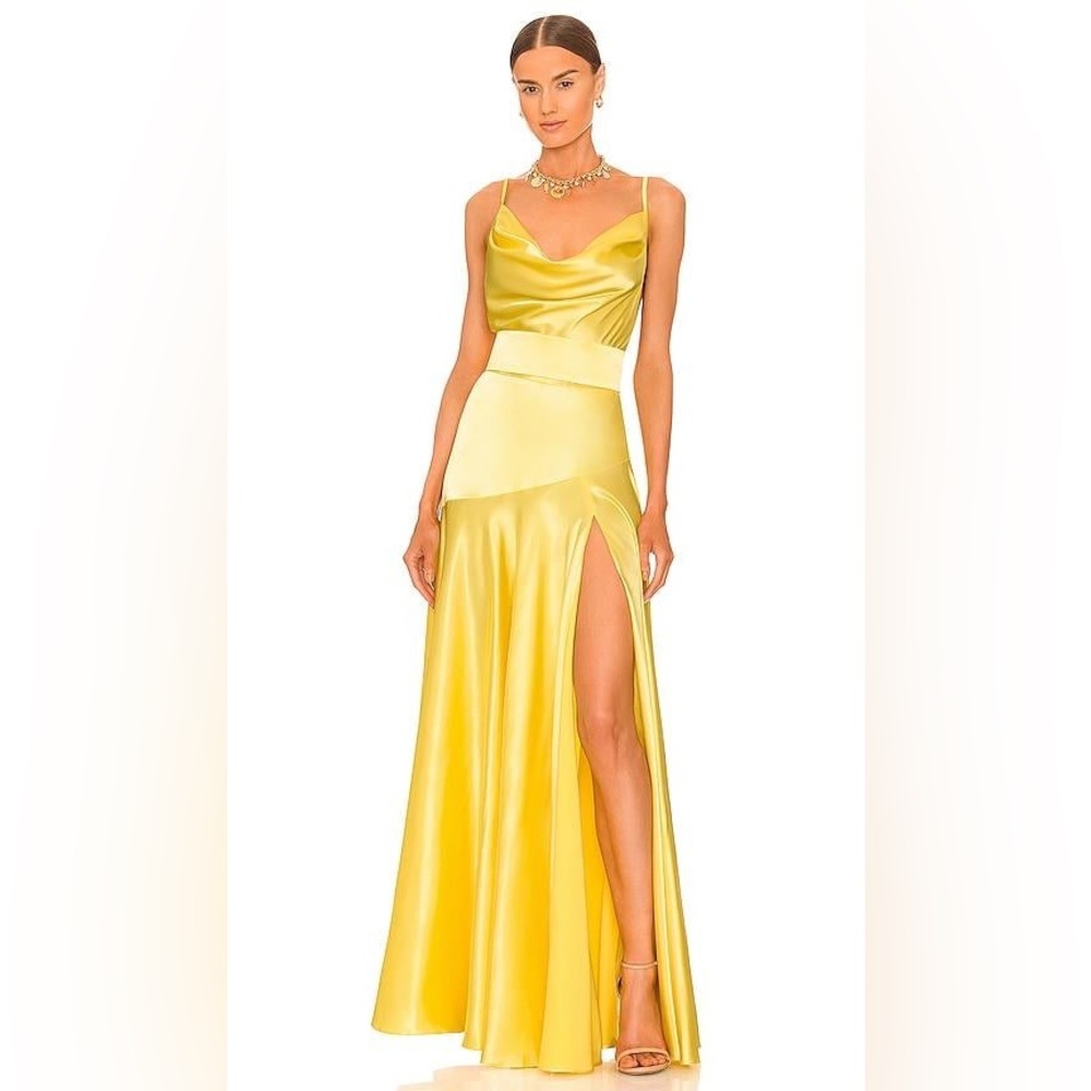 Bronx and Banco Leo Gown in Canary Yellow. Size XS.